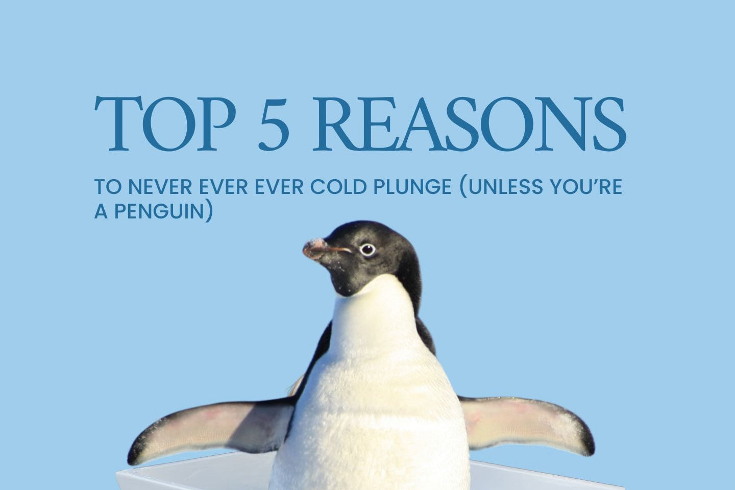 We Regret to Inform You: Cold Plunging Does Nothing Except Make You Wet